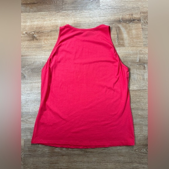 Boden High Neck Crew Tank Top Size 10 Pink Cotton Blend - Picture 9 of 9